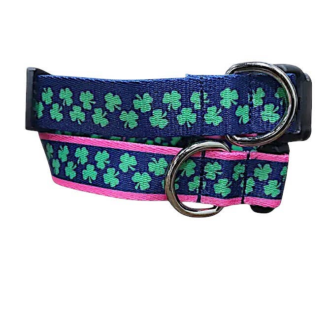 Shamrock Dog Collars for St. Patrick's Day for wholesale by Shelby's Squad