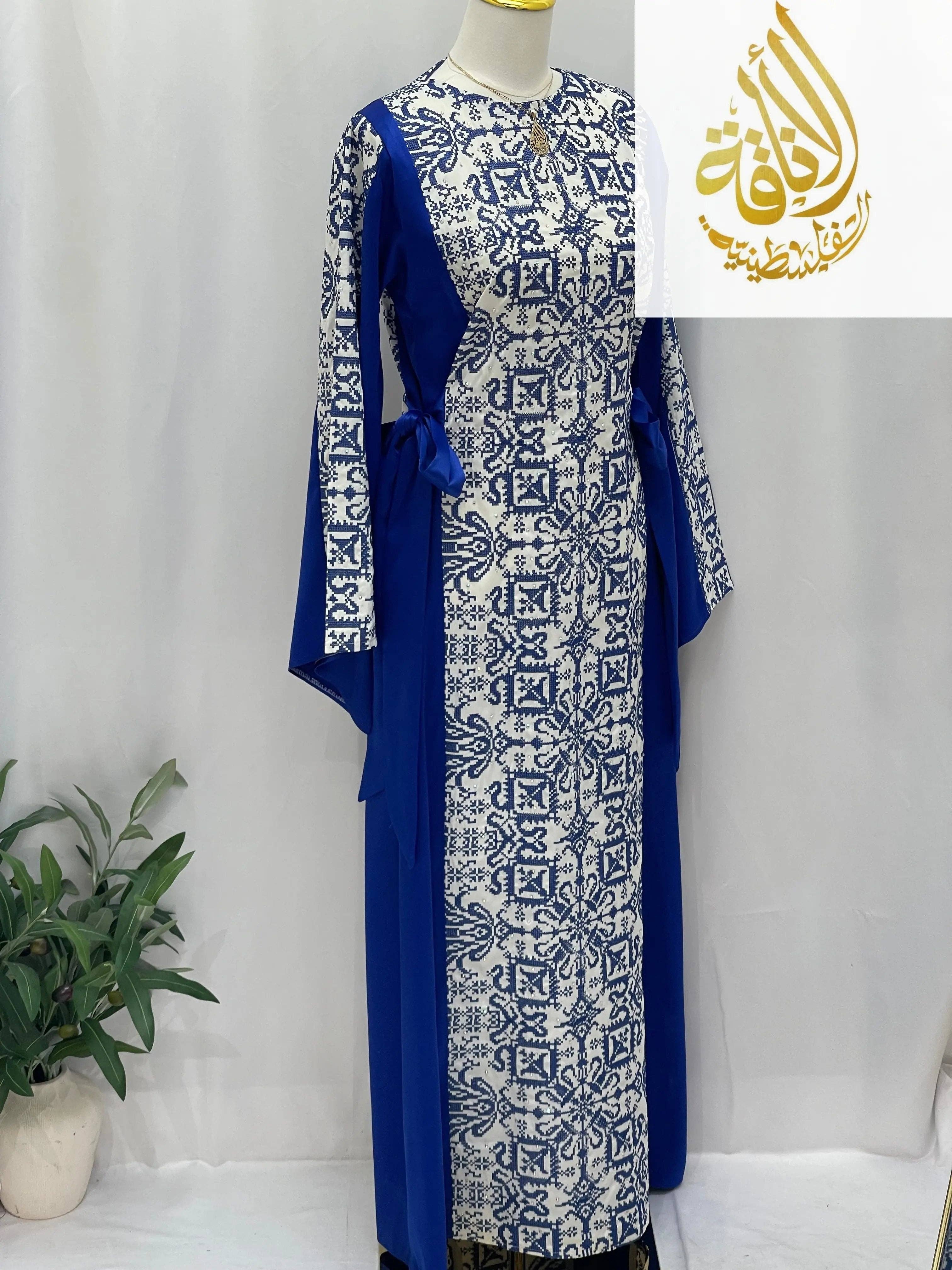 Palestinian Elegance - Wholesale Dress - Women's - Modern Zahra Embroidered Dress | Modest Palestinian Thobe0