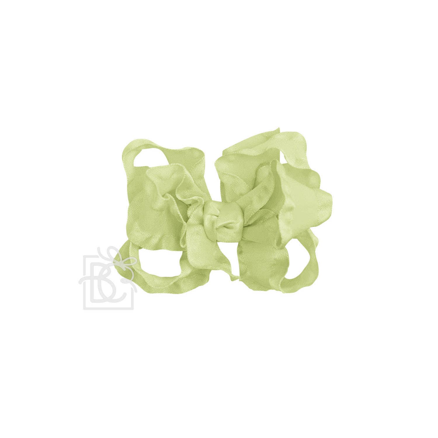 Beyond Creations, LLC - Wholesale Hair Bow - Kids - DOUBLE RUFFLE BOW ON CLIP100