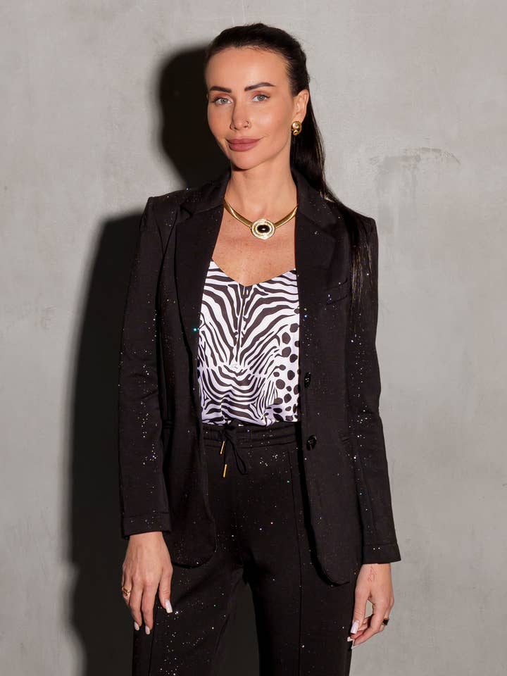 Morrison Ultra-Luxe Glitz Blazer Glitz for wholesale by Care Tucker