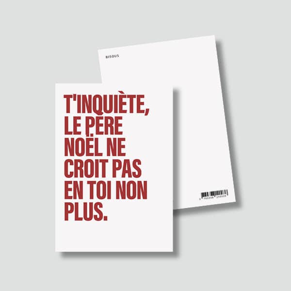 Le shop de Bulma - Wholesale Christmas Card - "Greetings/Christmas Card": Don't worry Santa.. (+envelope)1
