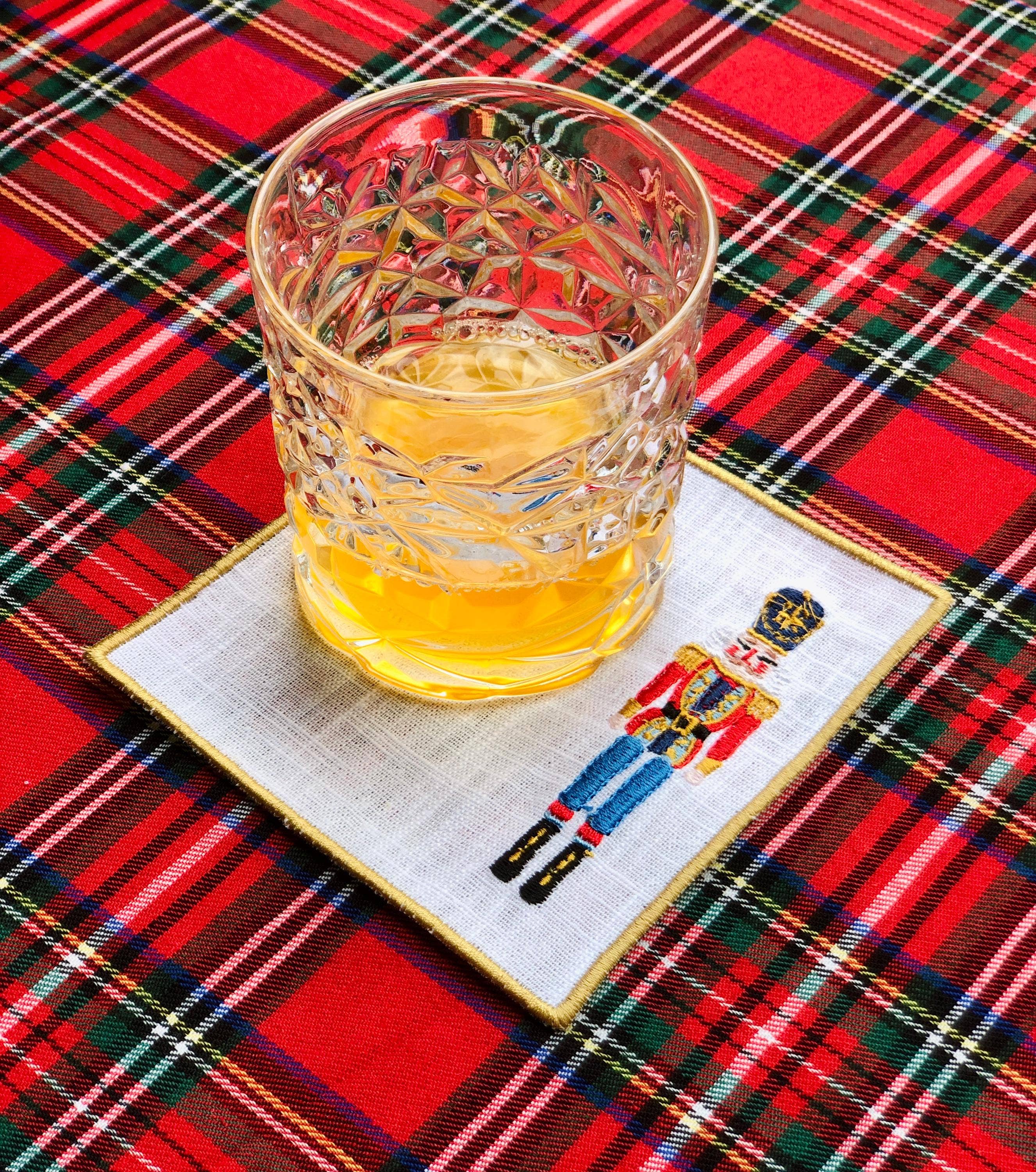 Belle Linen - Wholesale Coasters - Set of 4 Christmas Nutcracker & Snow Queen Cocktail Napkins1