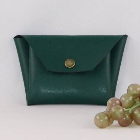 Origami wallet in alter-grape leather for wholesale by Les Sacs de Théane