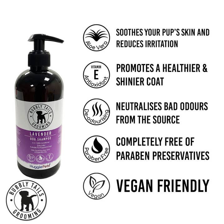 HugglePets - Venta al por mayor Champú - Perros - Champú para perros HugglePets Bubbly Tails9