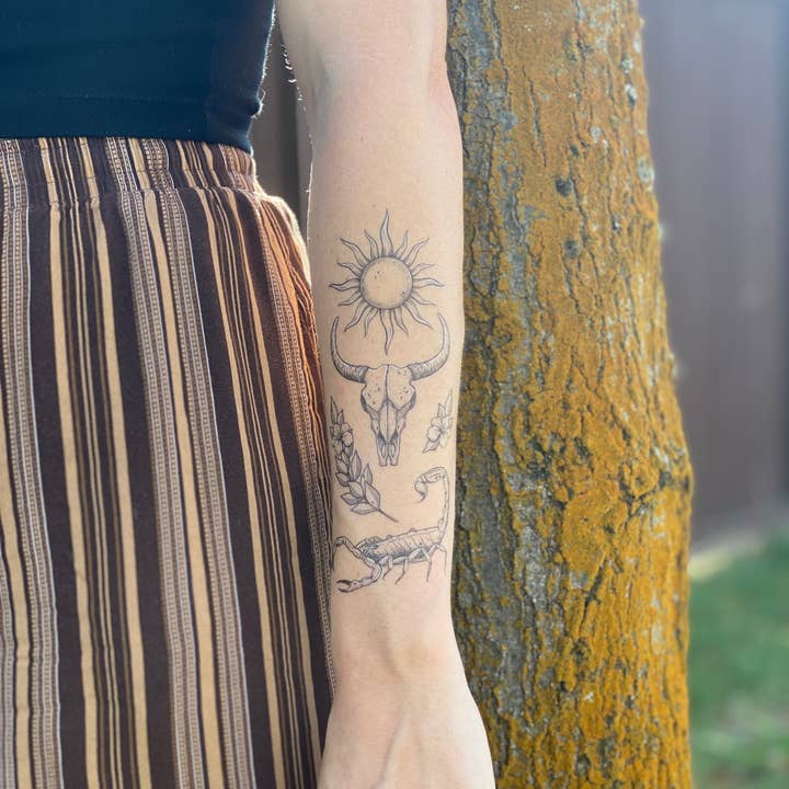 NatureTats – wholesale Temporary tattoo – Sunlit South Temporary Tattoo