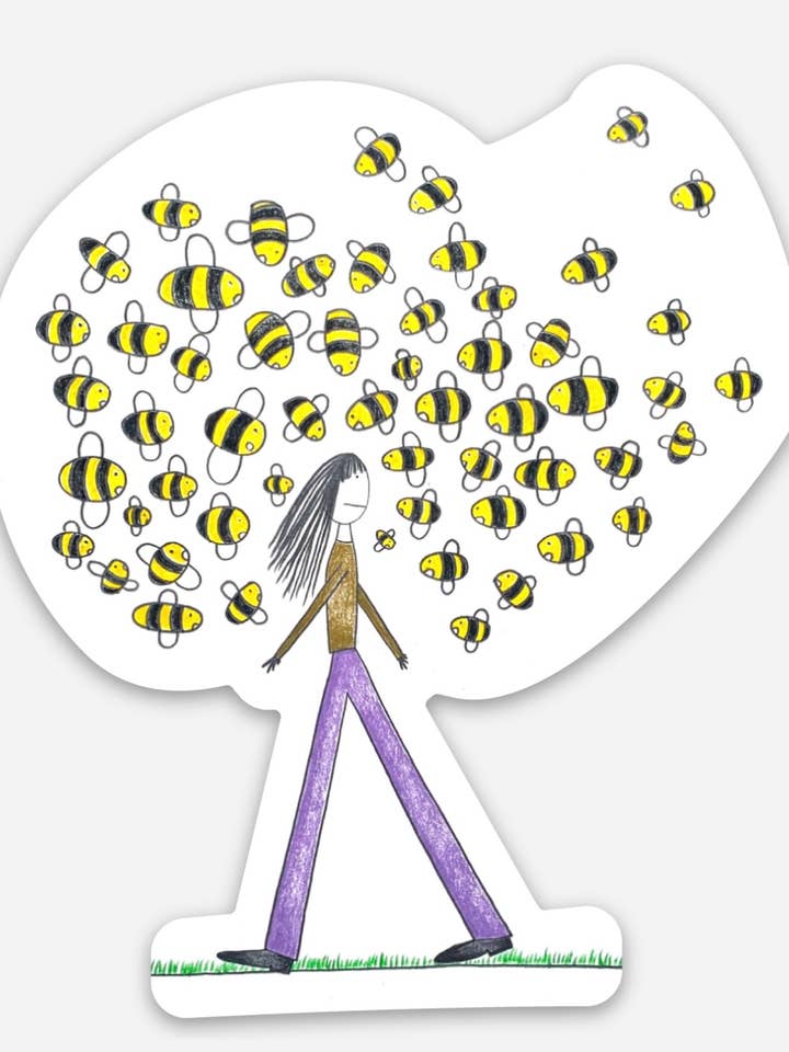 Aufkleber „Attackiert von einem Bienenschwarm“ für den Großhandel von Natchie