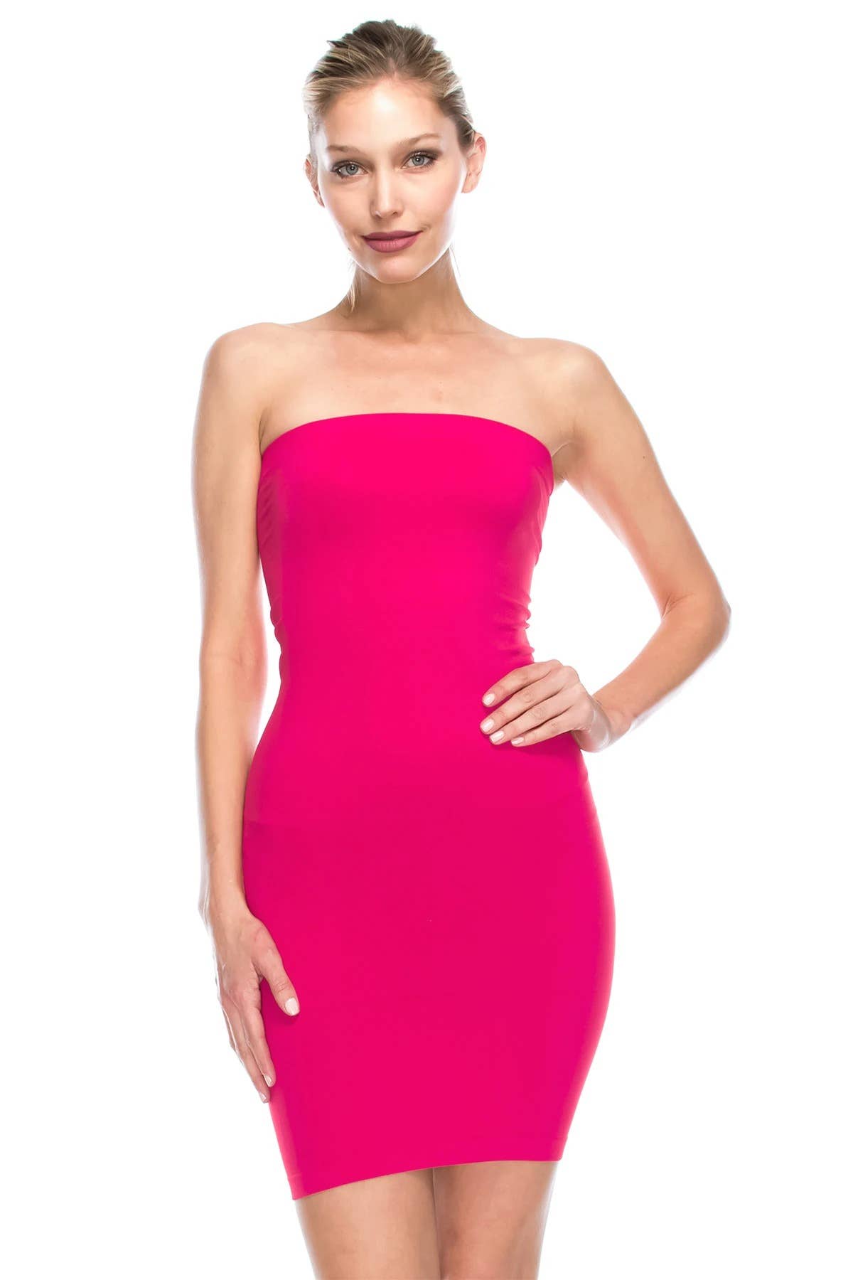 KurveShop - Wholesale Dress - Women's - Kurve Women’s Strapless Mini Dress, Tube Top Slip, UPF 50+8