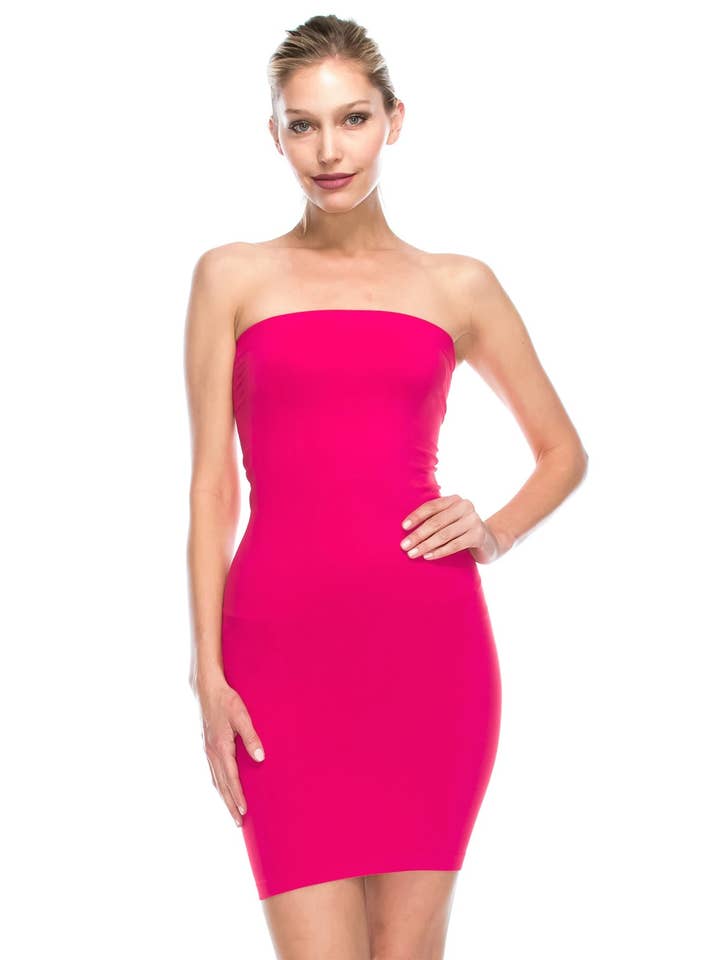 KurveShop - Wholesale Dress - Women's - Kurve Women’s Strapless Mini Dress, Tube Top Slip, UPF 50+8