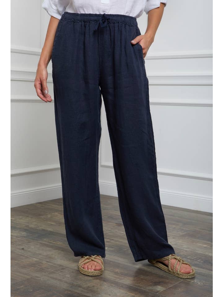 LÉA & LUC - Wholesale Pants - Women's - 100% linen trousers REF. 30132