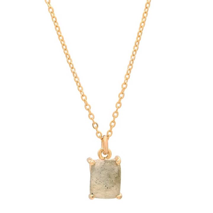 Labradorite Emerald Necklace for wholesale by Ofina Jewelry