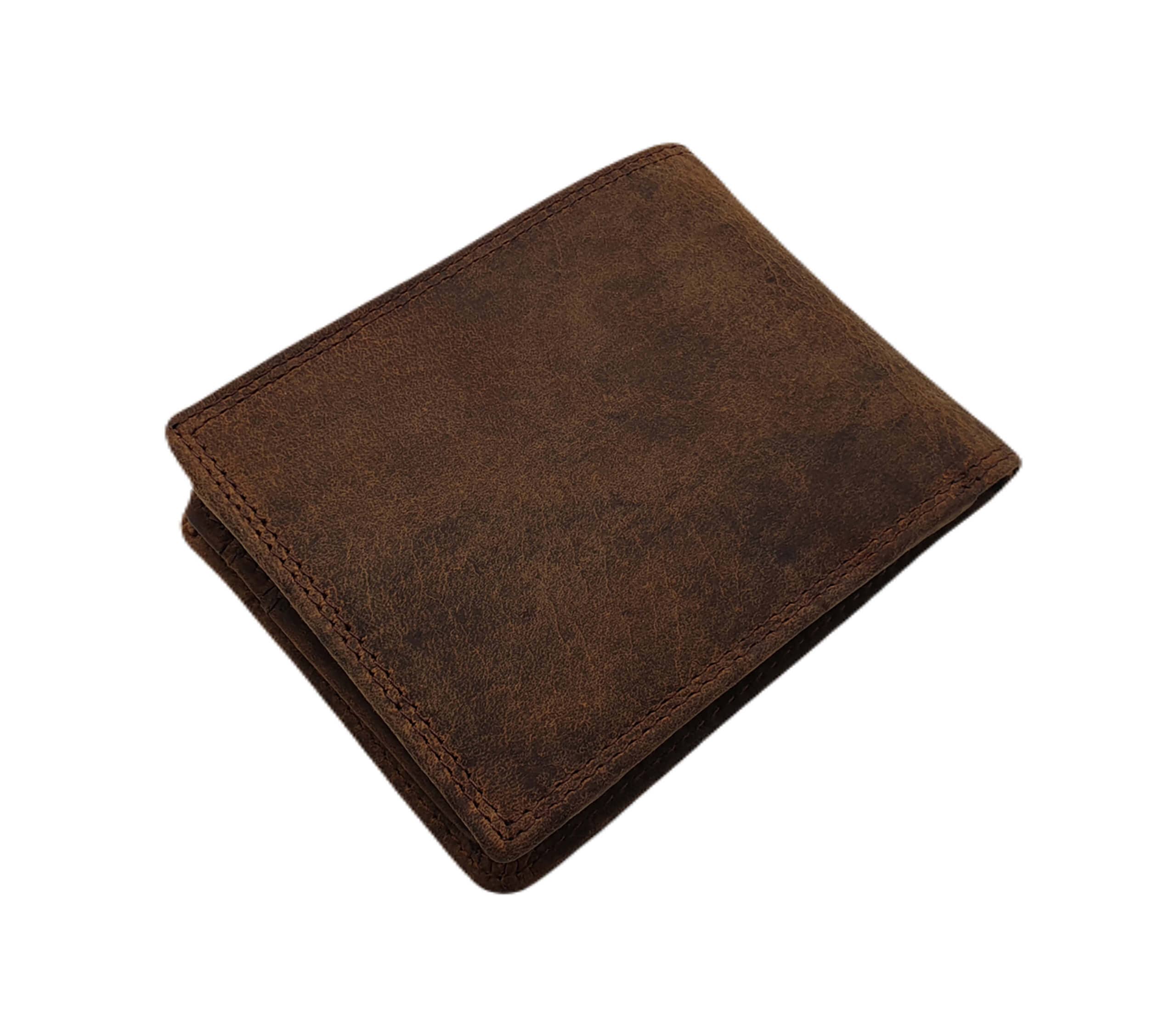 Greenwood - Vendita all'ingrosso Portafoglio - Unisex - Portafoglio piccolo in pelle con protezione RFID, tasche per carte e monete Silas18