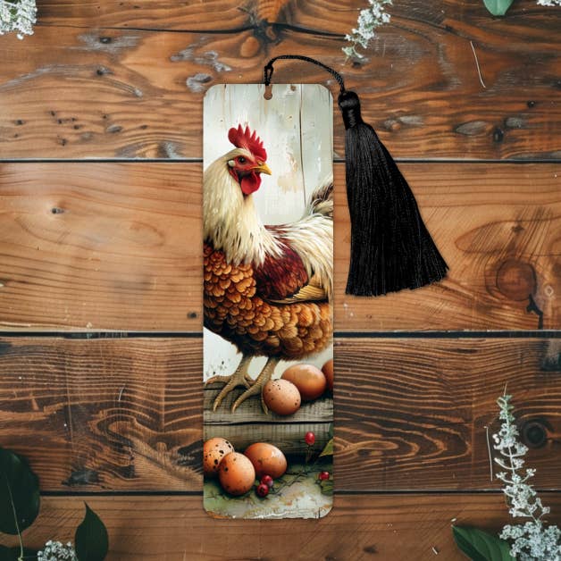 Kycklingar Bondgård Metallbokmärke för wholesale av Prairie Chicken Sticker Shop & Gifts