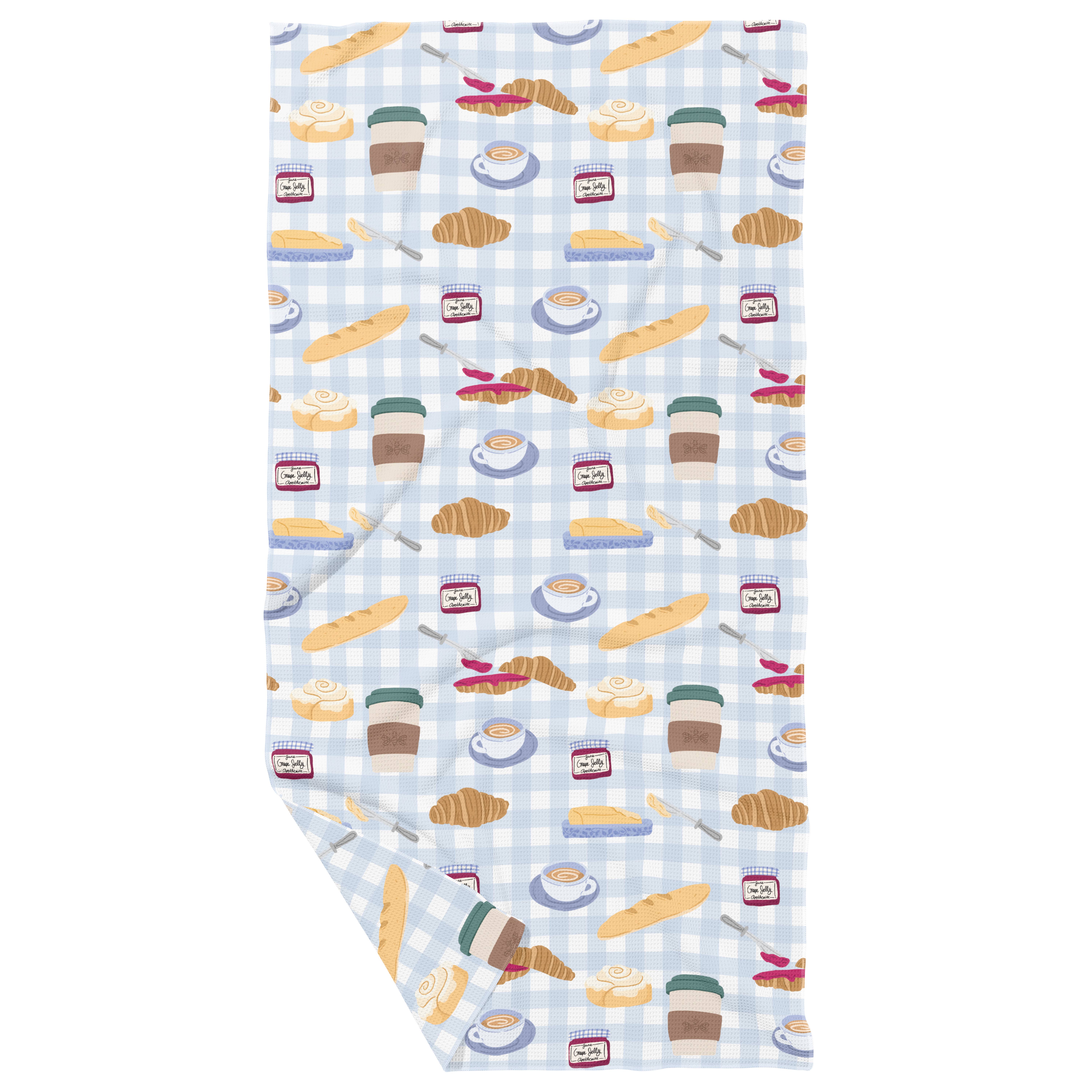June Apothicarie - Wholesale Tea Towel - The Bakery Double Sided Waffle Dish Towel0