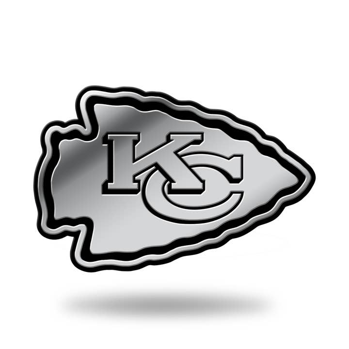 Kansas City Chiefs Chrome Auto Emblem for wholesale by Rico Industries