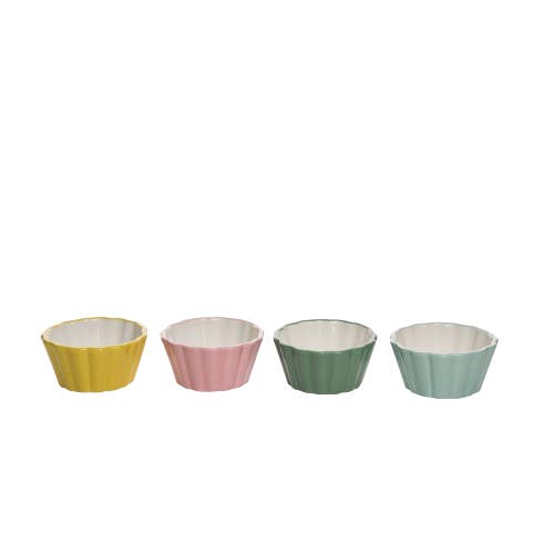 Multi Color SALE Stoneware Bright Ramekins in PDQ S/12 for wholesale on Faire