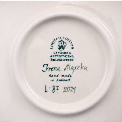 Assiette à dîner 10½ pouces Thème Petites Fleurs Sauvages UNIKAT pour la vente par Polmedia Polish Pottery