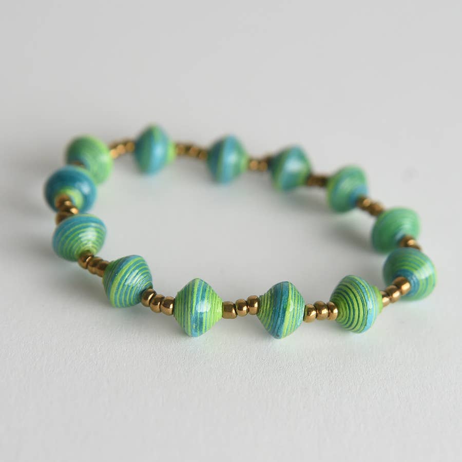 Project Have Hope - Vendita all'ingrosso Bracciale con perline - Bracciale in carta elasticizzata a righe10