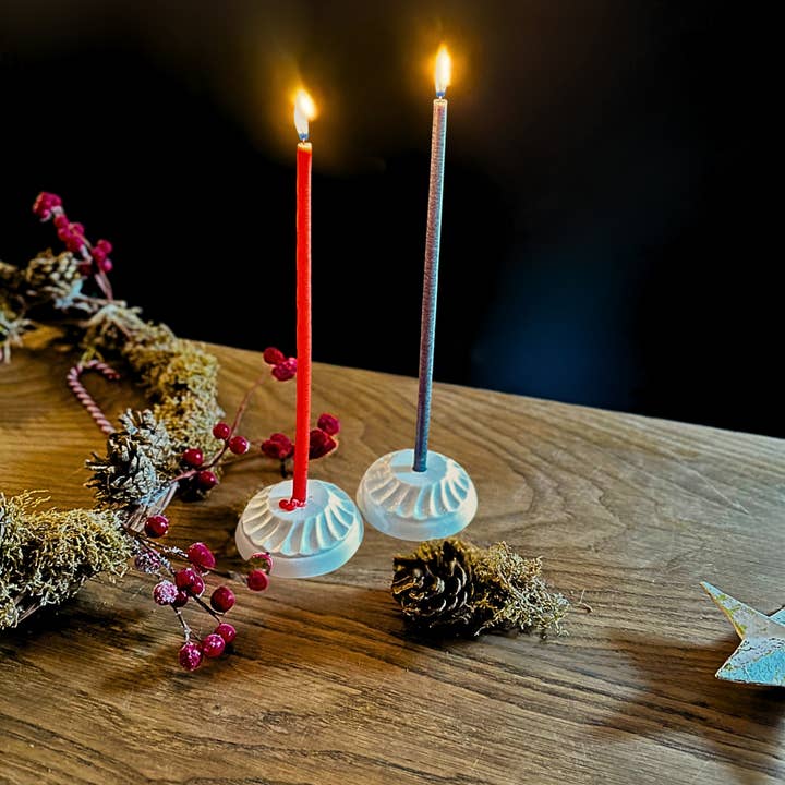 Box of 2 FLORE candle holders for wholesale by REMINISCENCE HOME