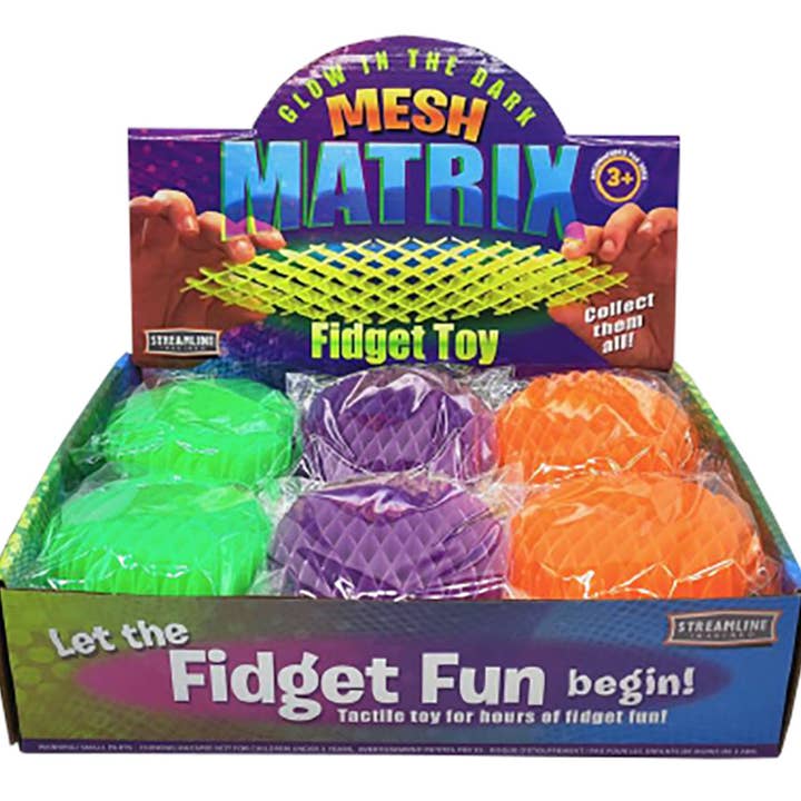 Mesh Matrix Fidget Toy - Glow-in-the-Dark for wholesale by Streamline
