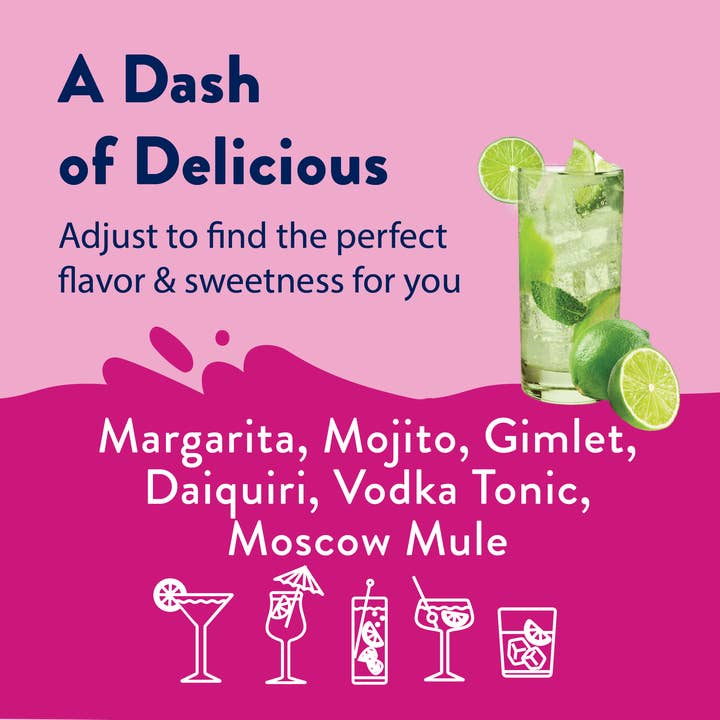 Jordan's Skinny Mixes - Wholesale Cocktail Mix/Syrup - Sugar Free Lime Syrup - 375ml Bar Syrup Mixer3