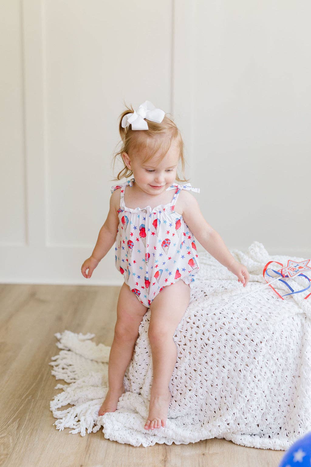 Sweet Bay Clothing - Wholesale Bodysuit (Non-Footed) - Baby - Red, White and Blue Snowcones Bubble4