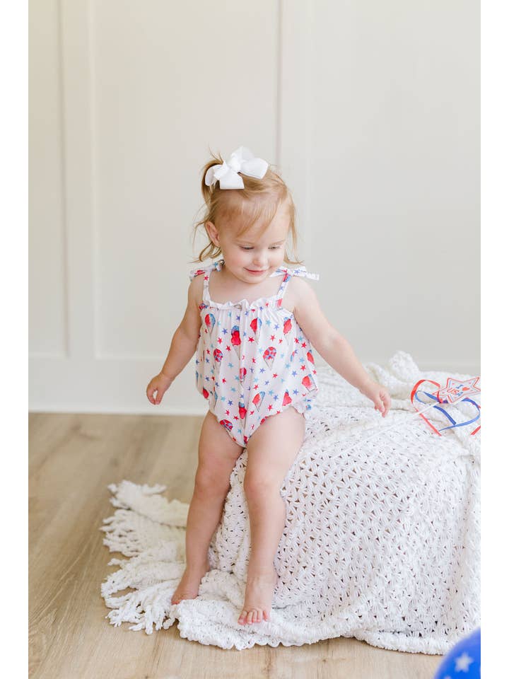 Sweet Bay Clothing - Wholesale Bodysuit (Non-Footed) - Baby - Red, White and Blue Snowcones Bubble4