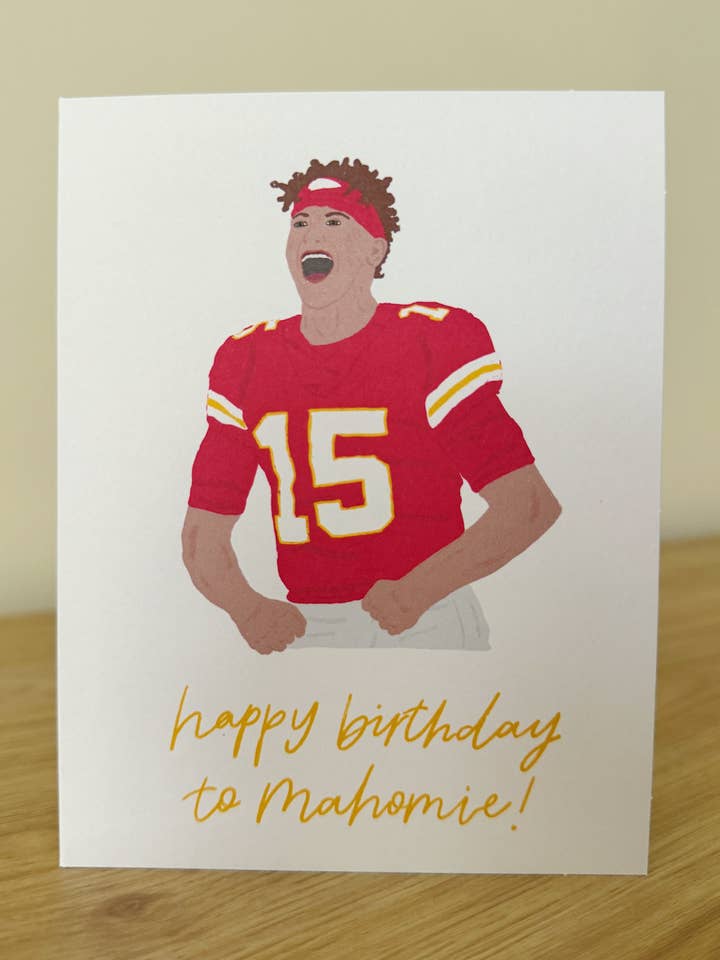 Happy Birthday to Mahomie Card for wholesale by Shea Lettering
