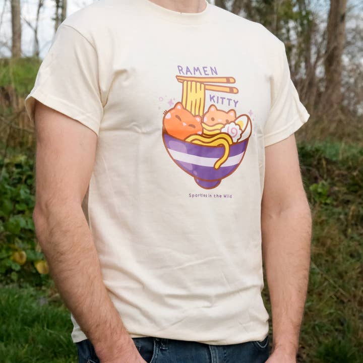 Camiseta Ramen Kitty por atacado de Sparkles in the Wild