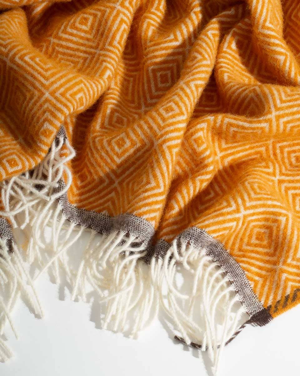 MoST - Wholesale Throw Blanket - Wool Throw Blanket VENEZIA Yellow4