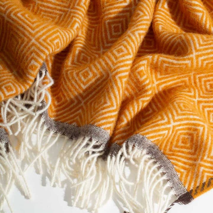 MoST - Wholesale Throw Blanket - Wool Throw Blanket VENEZIA Yellow4