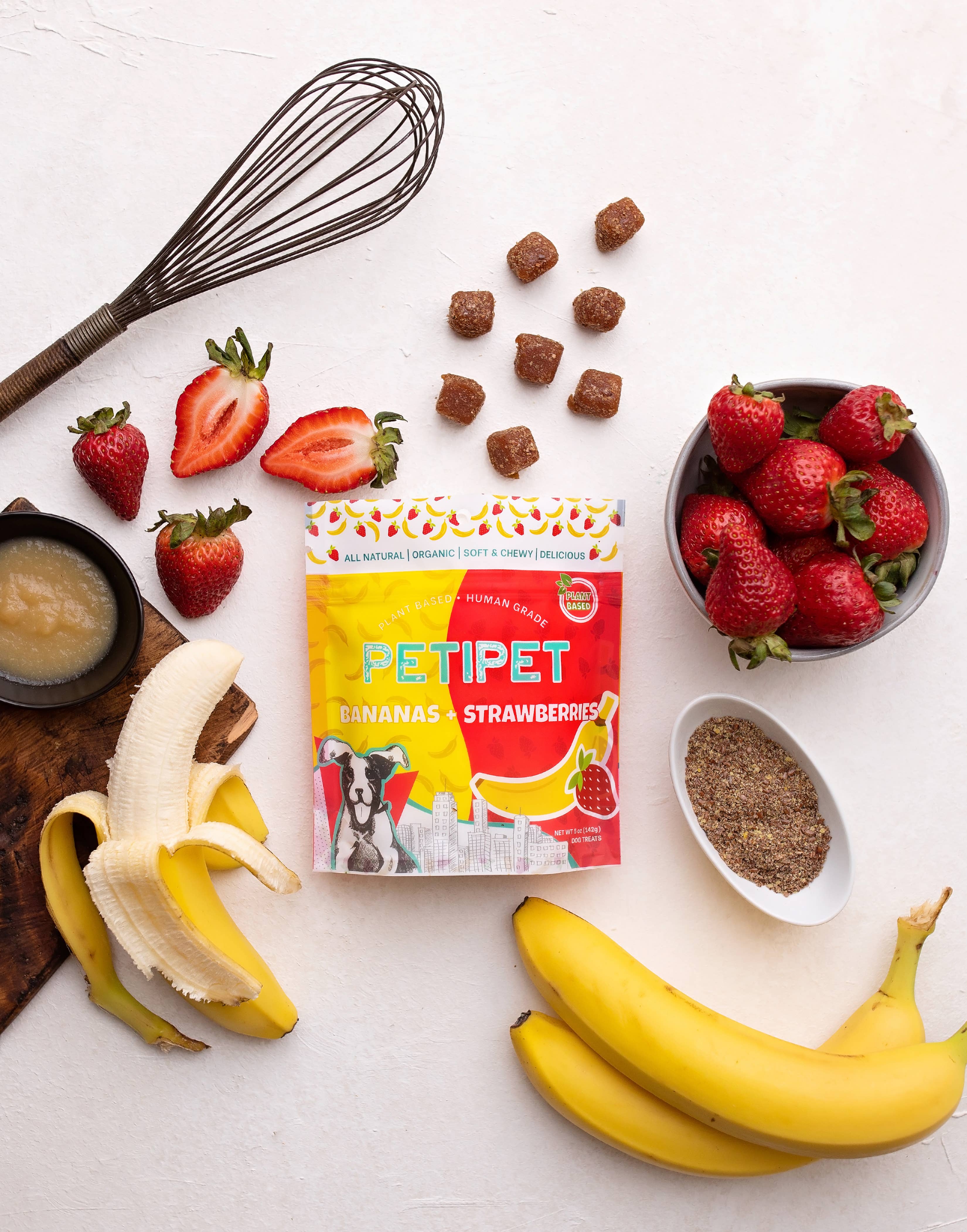 PETIPET - Wholesale Pet treats – Dog - BANANAS + STRAWBERRIES TREATS