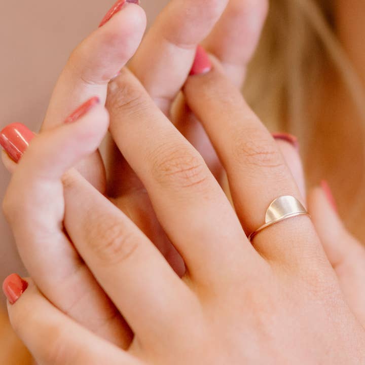 Favor Jewelry - Wholesale Band/Stacked Ring - Minimal Semicircle Fragment Stacking Ring
