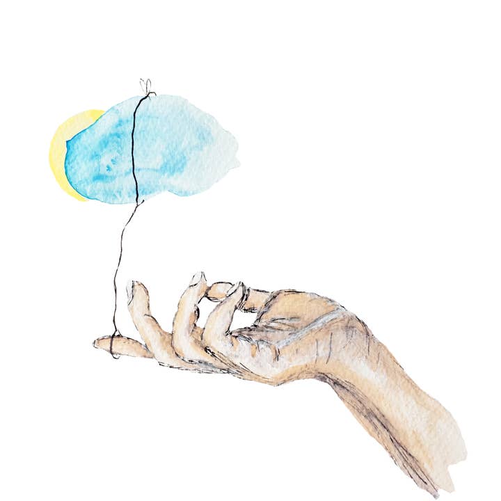 Um único cartão, sem nuvem hoje, inclusive envelope por atacado de Jetteke Ottevanger Ontwerp/Troost