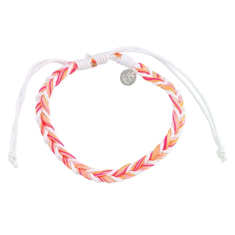 World End Imports Jewelry & Gifts - Wholesale Woven/Braided Bracelet - BR Linen & Nylon Fishtail Braided  1
