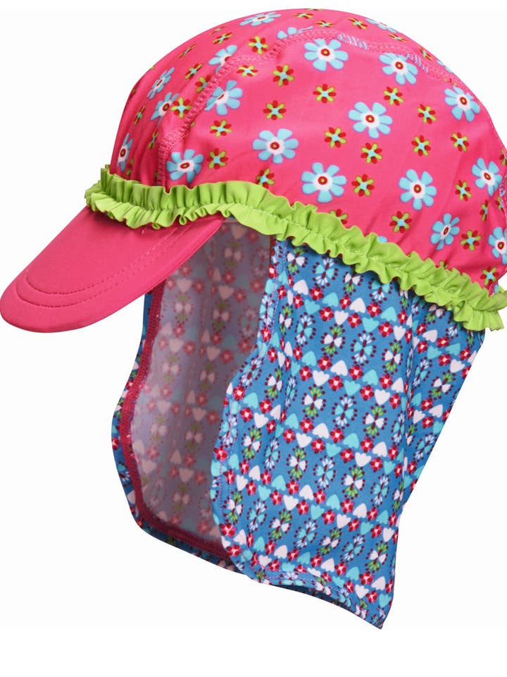 UV-Schutz Mütze Blumen für den Großhandel von Playshoes GmbH