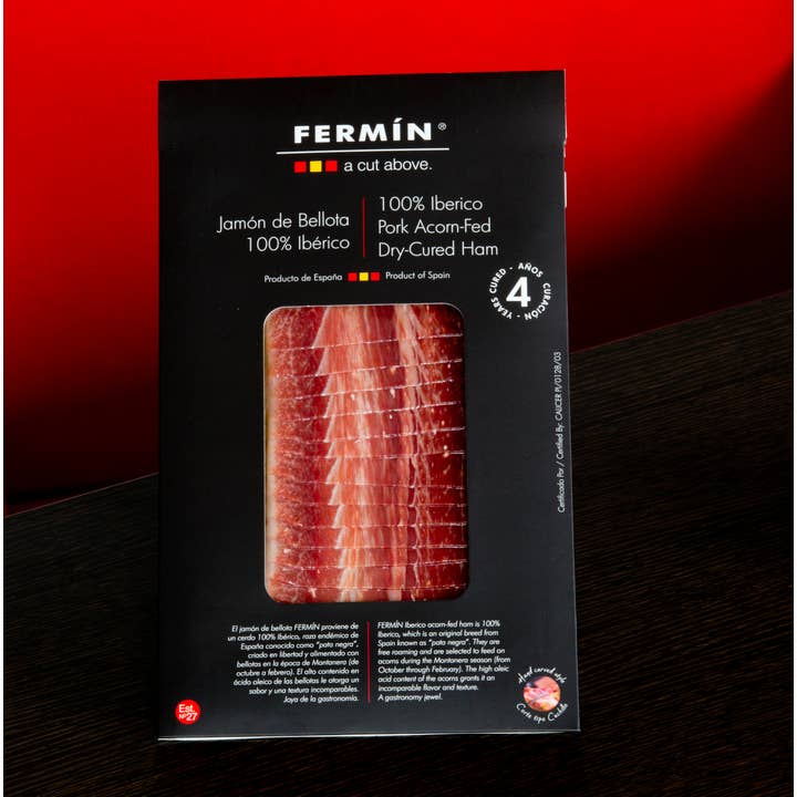 Acorn Fed (Bellota) 100% Iberico Breed Pork Ham 2oz | Jamon for wholesale by LA JAMOTECA