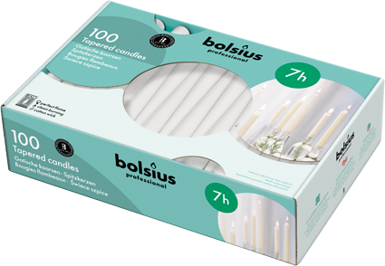 BOLSIUS - Vente Bougies/bougeoirs coniques - Lot de 100 grandes bougies coniques de 10 pouces, blanches, pour mariage9