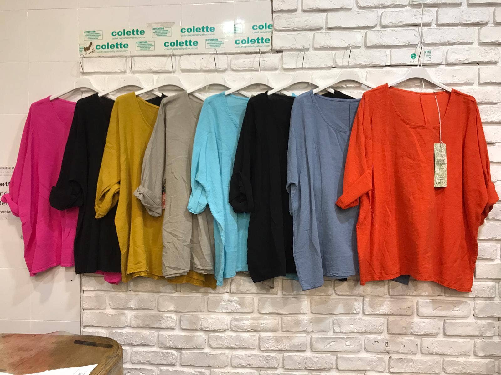 la maison des fibres naturelles – wholesale T-shirt – women's – t-shirts 1101 + SIZE60%cotton 40%linen6