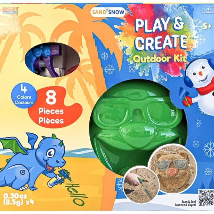 Sand Box & Beach Play Create Set Molds Tools , Sand Coloring for wholesale by Wishbone Products