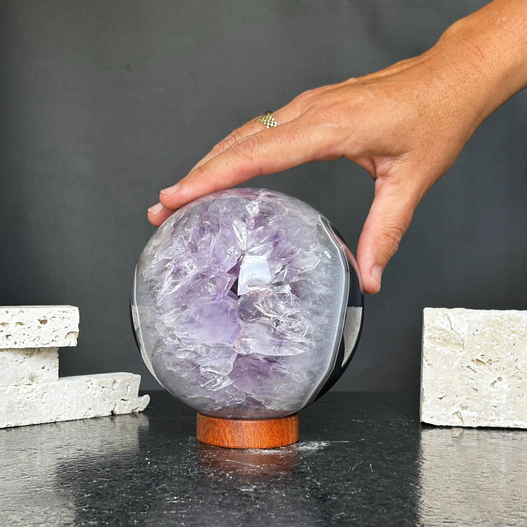 Deep Purple Project - Wholesale Spiritual Stone/Crystal - Amethyst Crystal Sphere 2