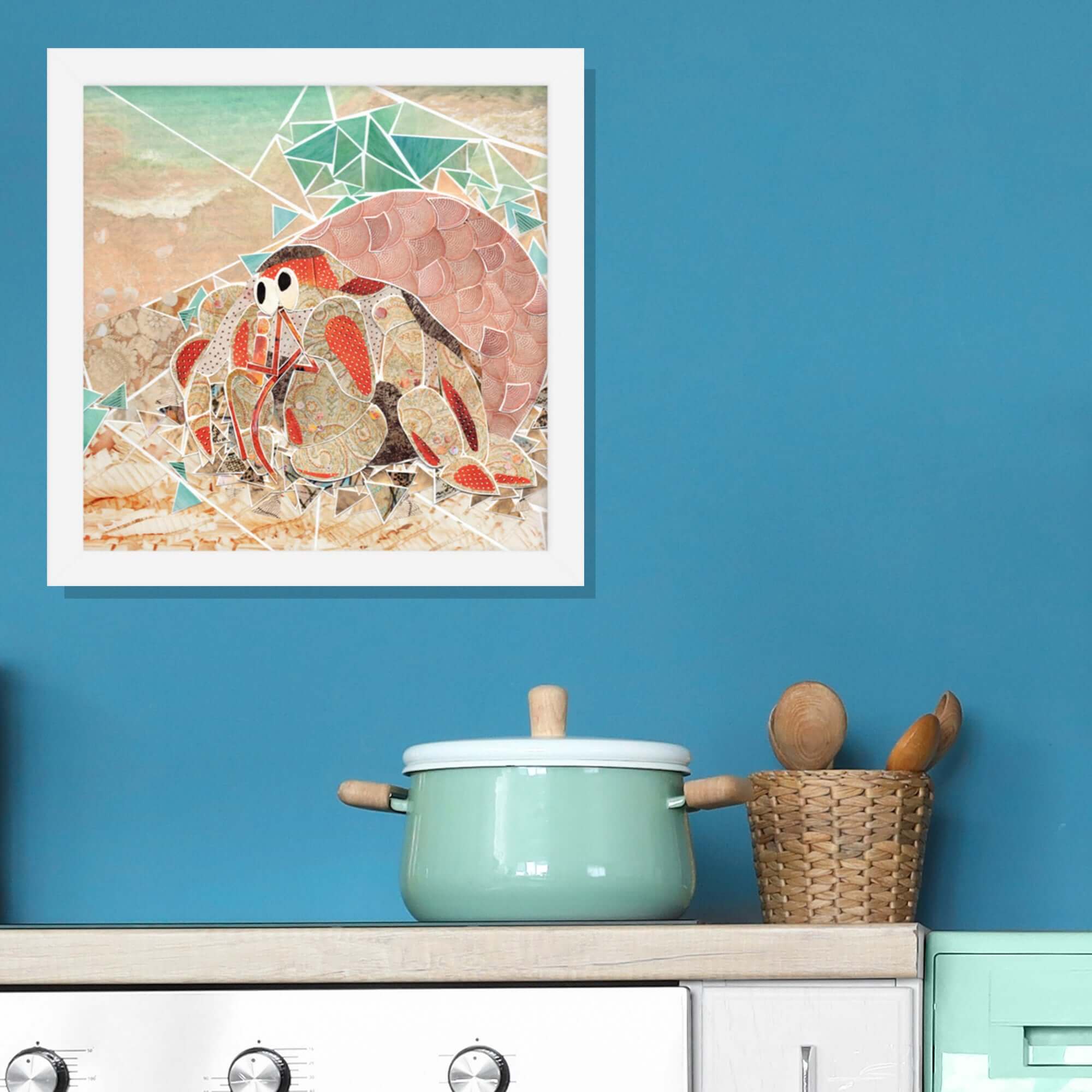more the merrlier - Wholesale Art Print - Hermit Crab Framed Collage Art Print7