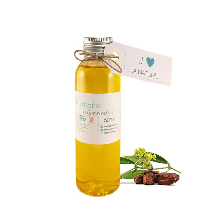 Olio di jojoba biologico - 50 ml - Biologico certificato per la vendita all'ingrosso da parte di KOSMÉAL