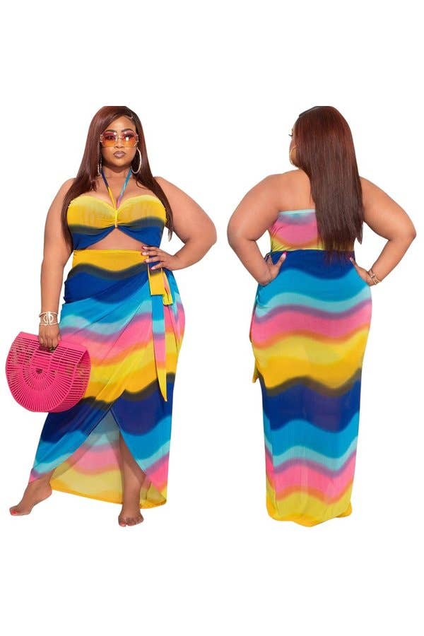 Cores Vestido Bodycon com Recorte e Racha para venda a revendedores na Faire1