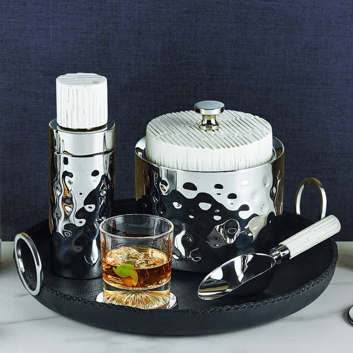 Mary Jurek Design Inc - Wholesale Cocktail Shaker - Tundra Cocktail Shaker w/White Resin1