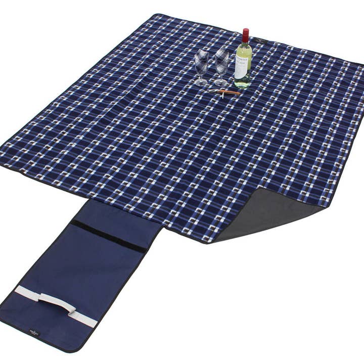 Greenfield Collection – wholesale Picnic blanket – Luxury Plaid Moisture Resistant Picnic Blanket
