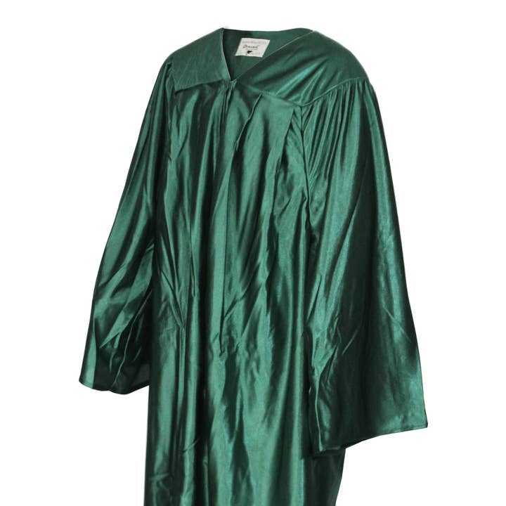 Vestido de coro verde caçador brilhante por atacado de Cap and Gown Direct
