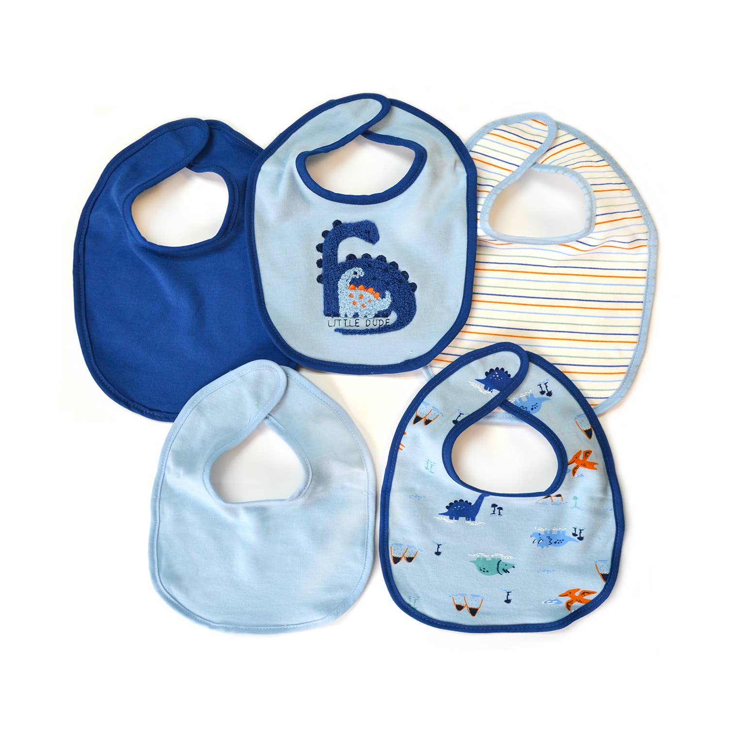 Lollipop Dreams - Wholesale Bib - Baby - 5 Pack Soft Cotton Poly Embroidered Baby Bibs1