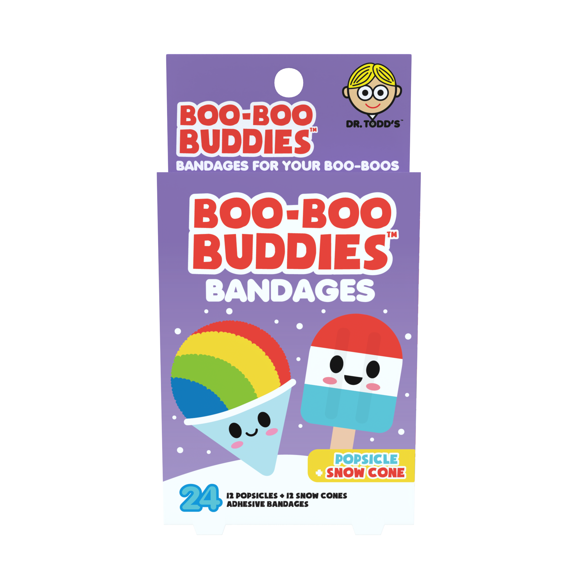 Boo Boo Buddies – Engroshandel Plaster/bandager – Popsicle & Snebold Plastre 24 stk. Dr. Todds Boo Boo Buddies®5