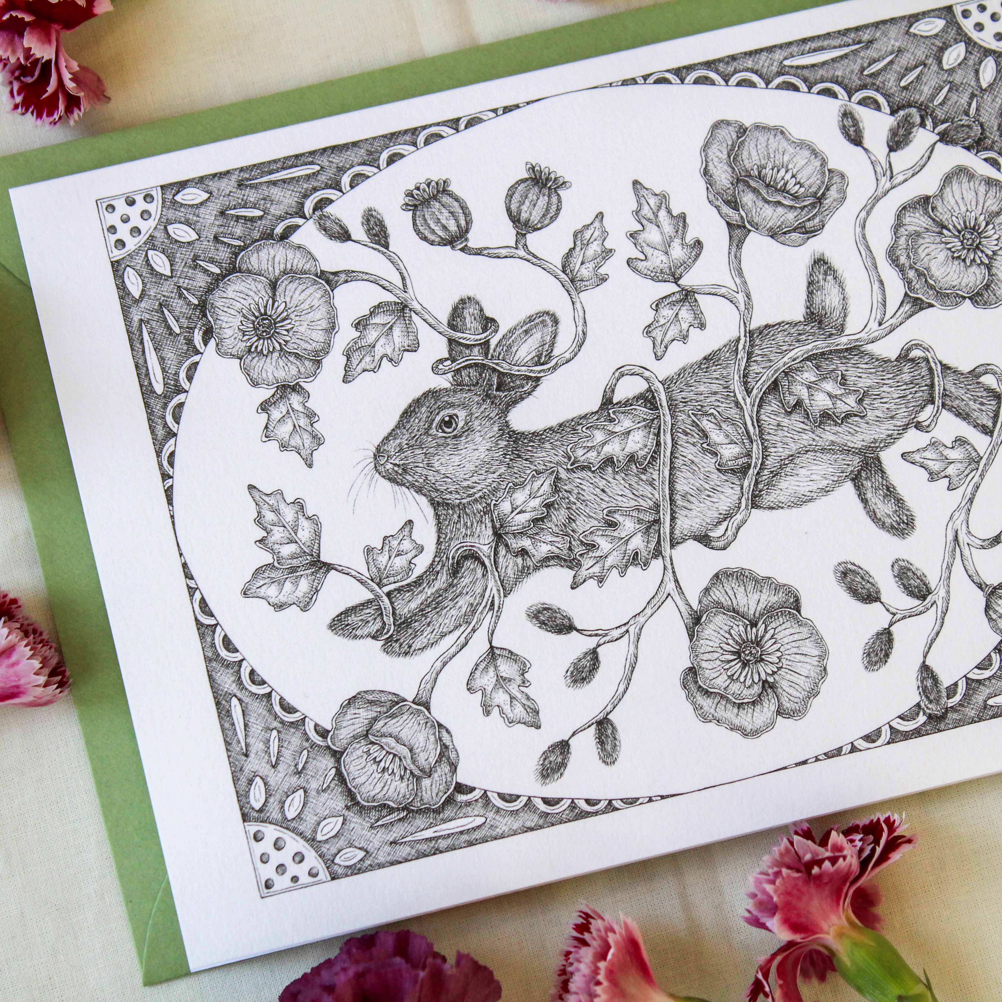 Mackenzie Myrick Studio – Engroshandel Hverdagshilsen kort – Gennem valmuer | Lykønskningskort2