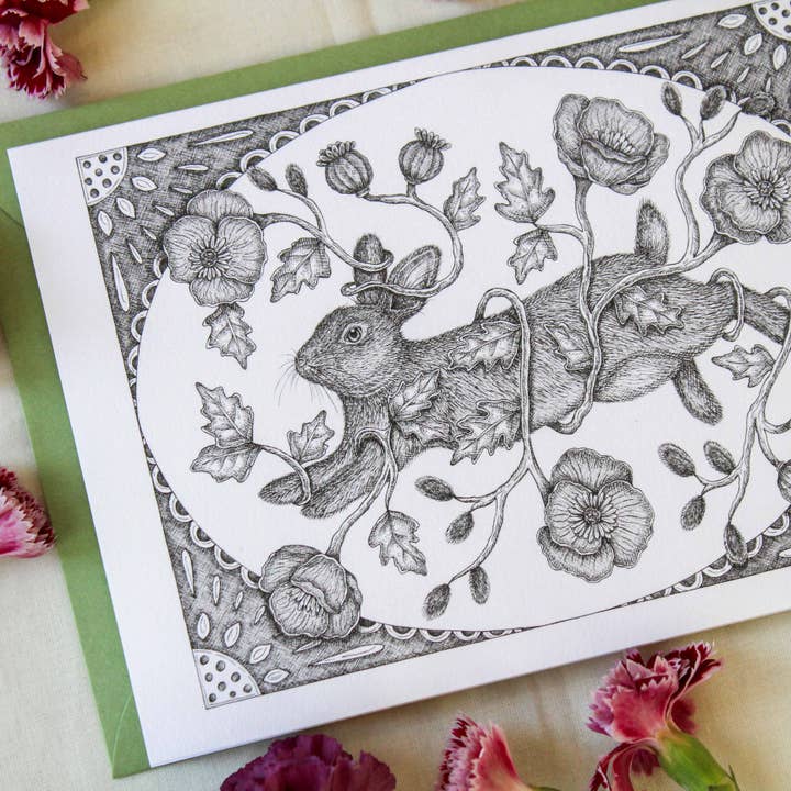 Mackenzie Myrick Studio - Wholesale Everyday Greeting Card - Through the Poppies | Greeting Card2